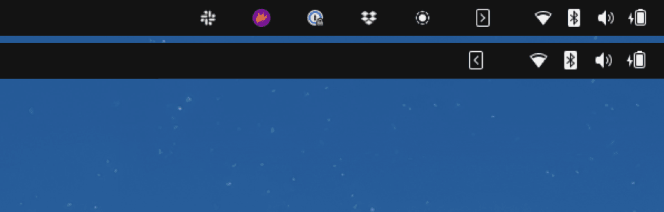 GNOME desktop top bar with application tray icons visible